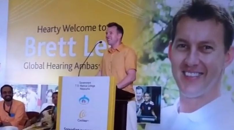 Brett Lee chants ‘Sachin Sachin’ in an event at Kerala, India